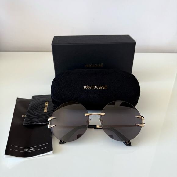 NWT!!! Roberto Cavalli women sunglasses SRC006 Authentic Retail 590$ - Picture 9 of 9